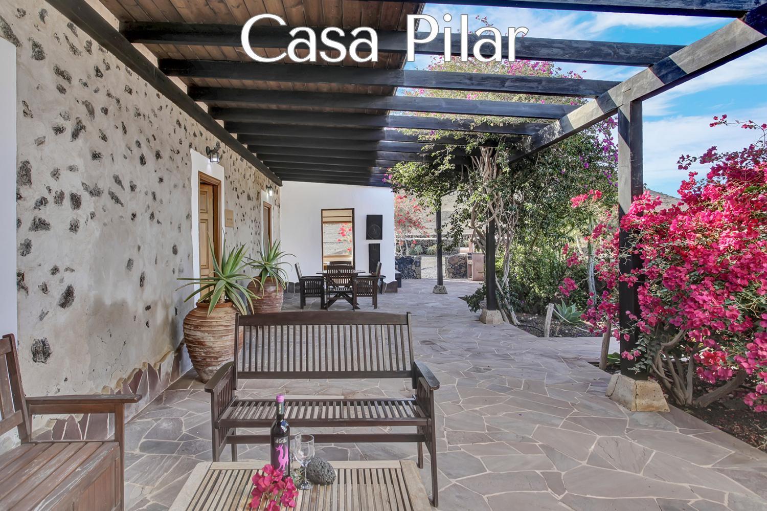 Casa Pilar, Aurora Y Tarabilla En Finca Ecologica Teguitar Buitenkant foto